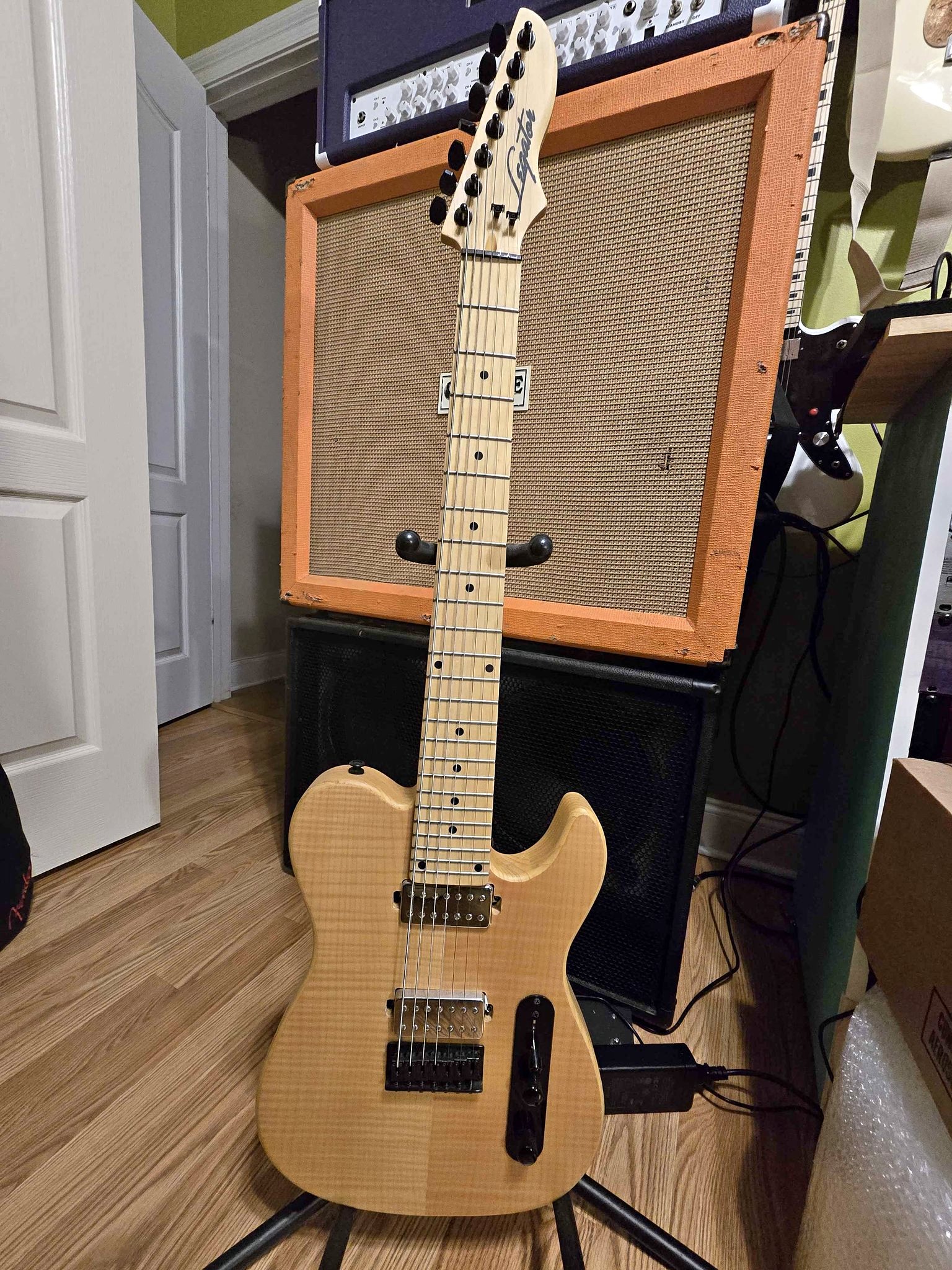 Legator telecaster 7 string with Bare Knuckle Aftermath set - Electric ...