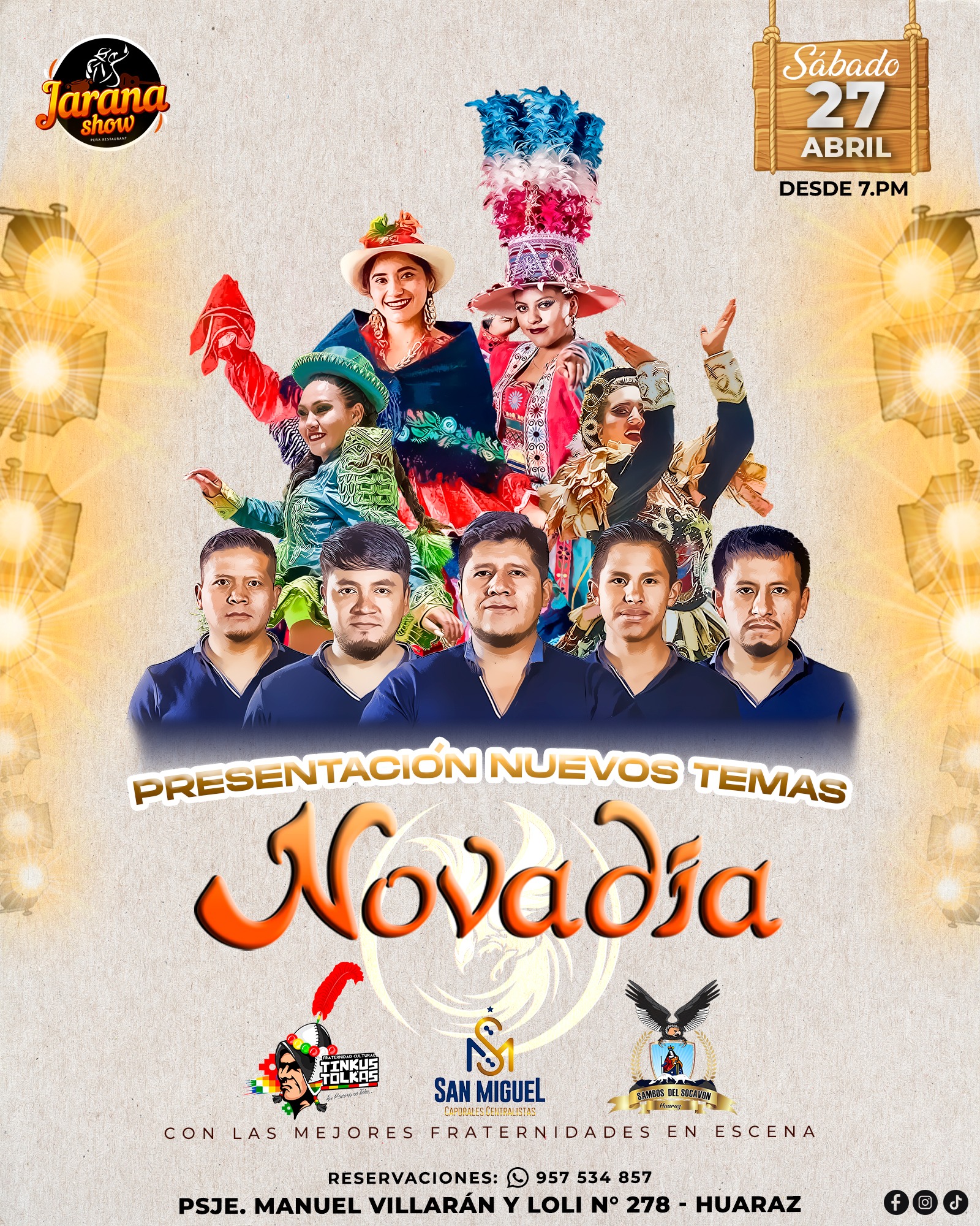 Jarana - Hoy... Sábado 27 de Abril☺️ LA AGRUPACION HUARACINA MAS ...