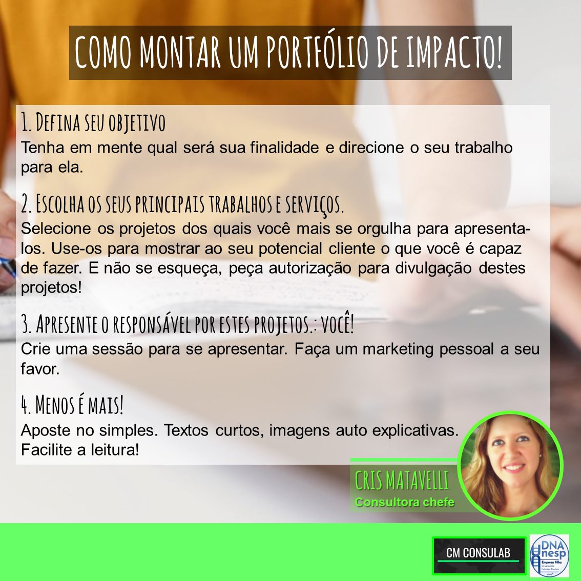 BioUrbanus - COMO MONTAR UM PORTFÓLIO? Ter o portfólio... | Facebook