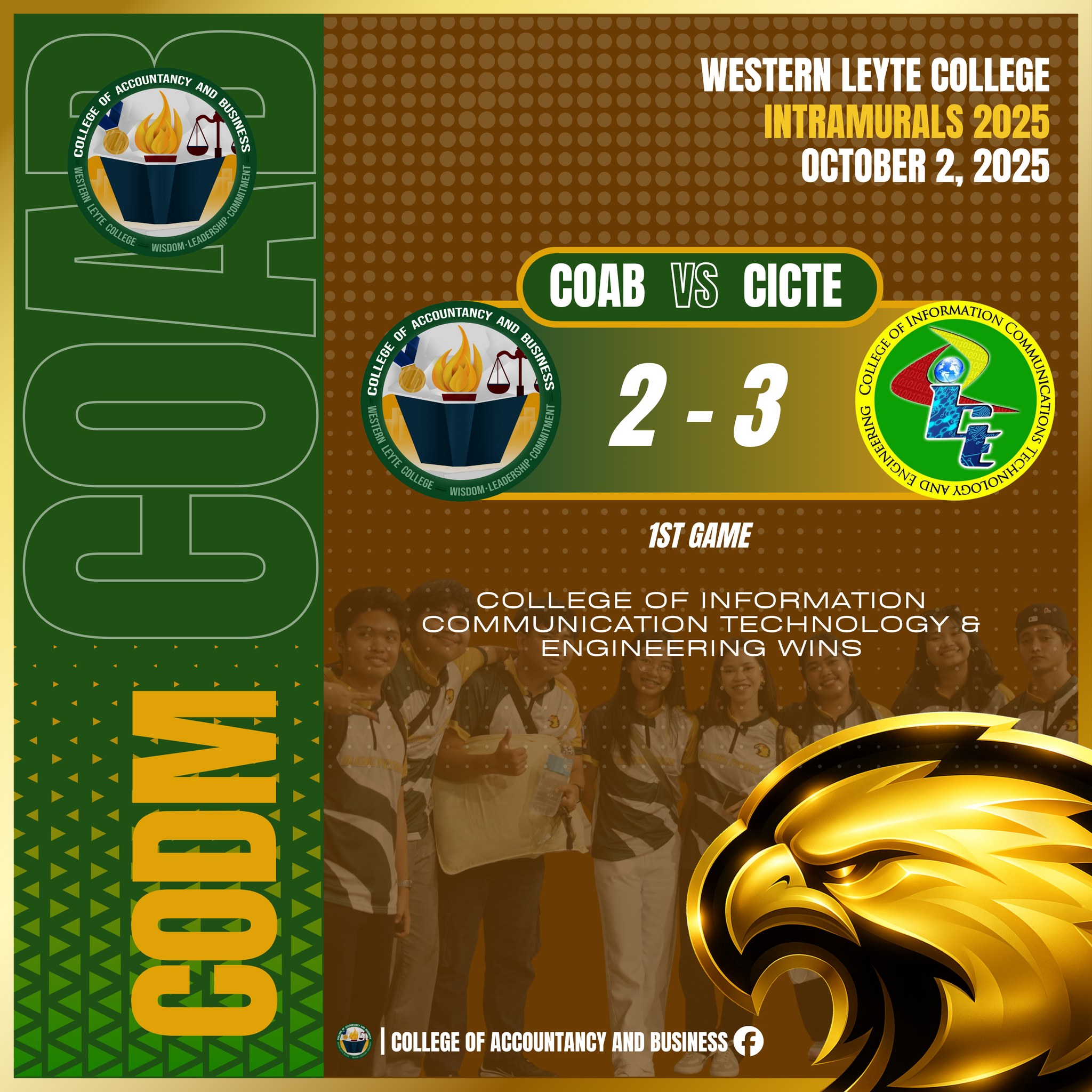 🎮𝐄𝐒𝐏𝐎𝐑𝐓𝐒: 𝐂𝐎𝐃𝐌 |... - WLC-College of Accountancy and Business | Facebook