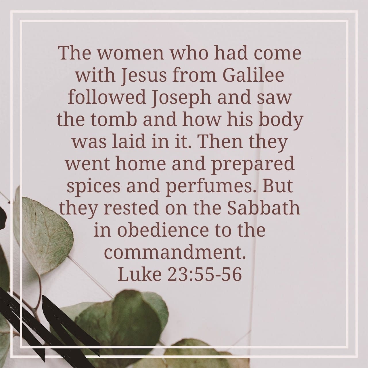 Holy Week - “The women who had... - New Hope Person Church