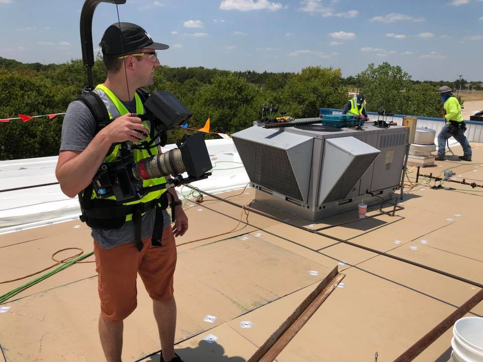 TriVAN Roofing - A film crew was checking out TriVAN...