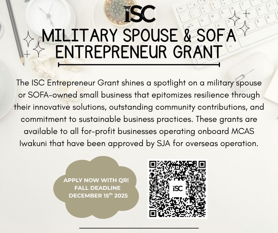 Iwakuni - It’s officially open! Our Entrepreneur Grant is now live, and ...