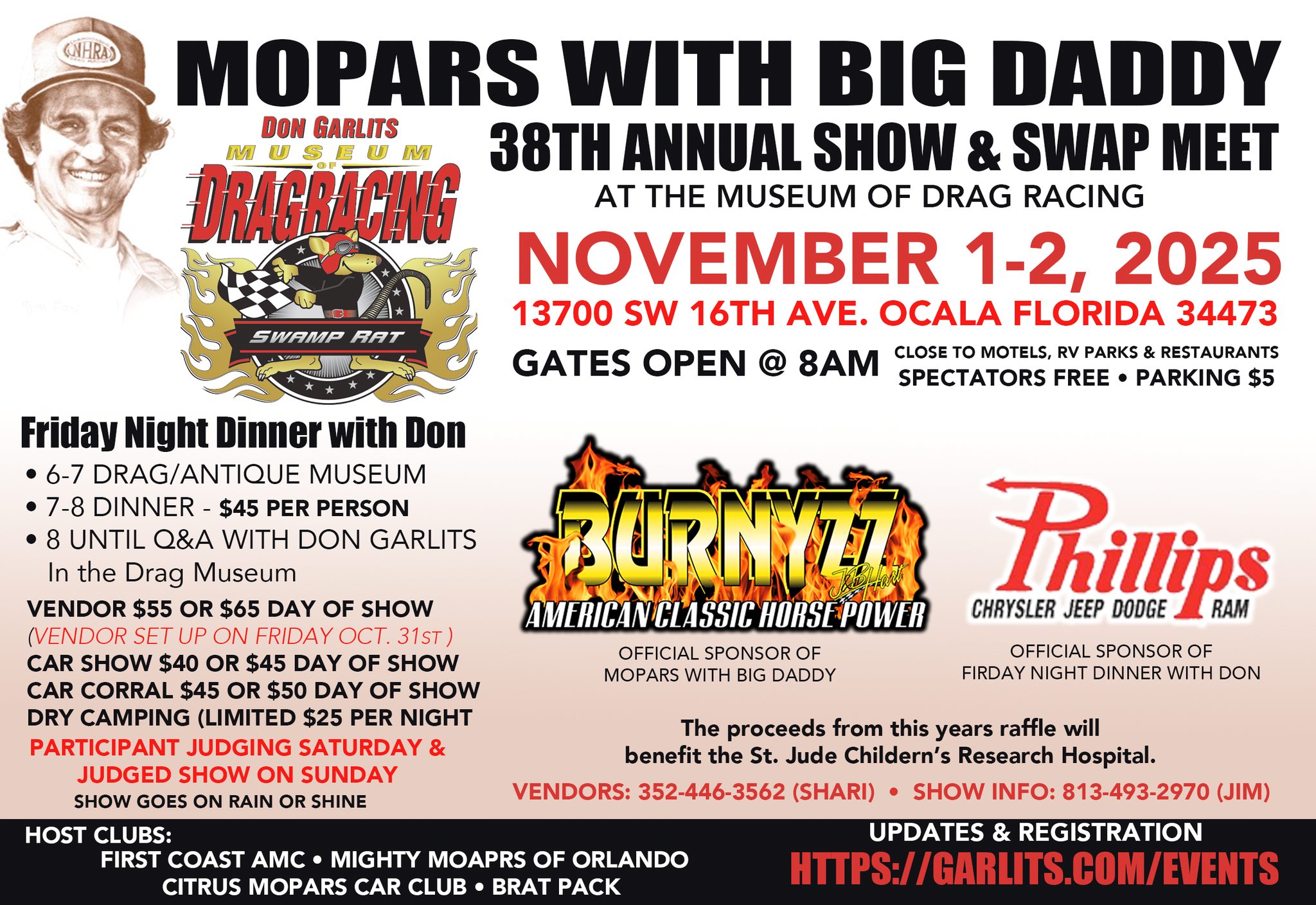 Don - For all those planning on attending the 2025 Mopars with Big ...