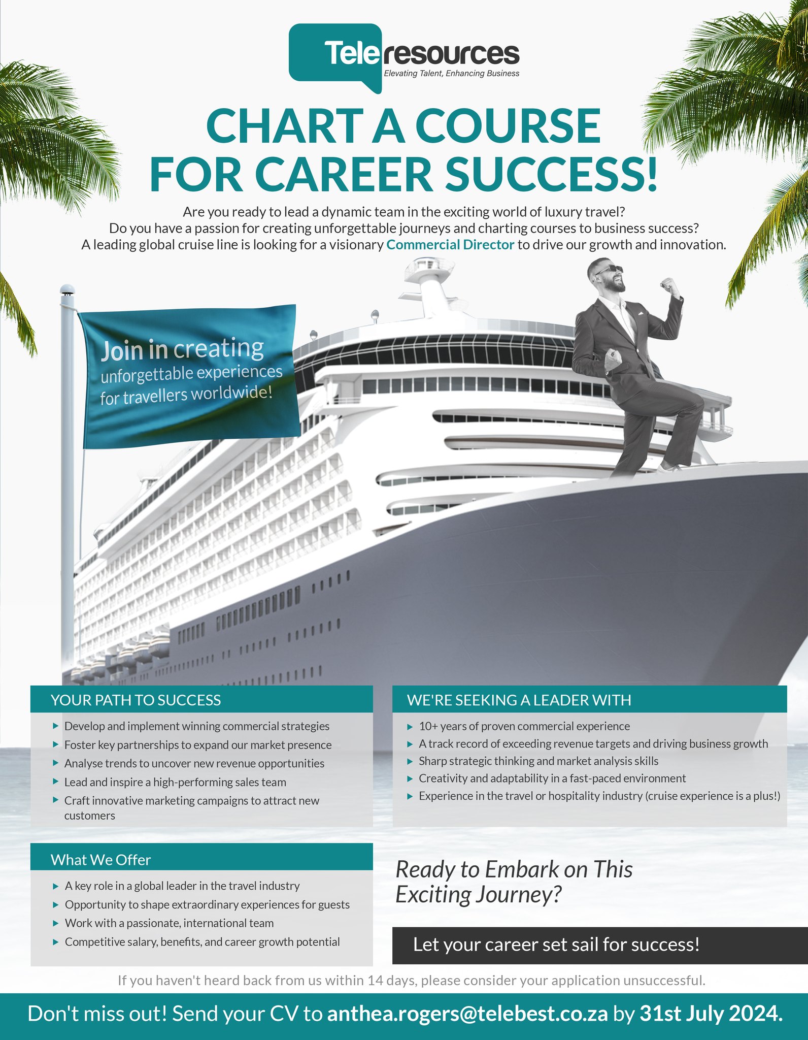 Teleresources - Set Sail for Success! Join a leading global cruise line ...