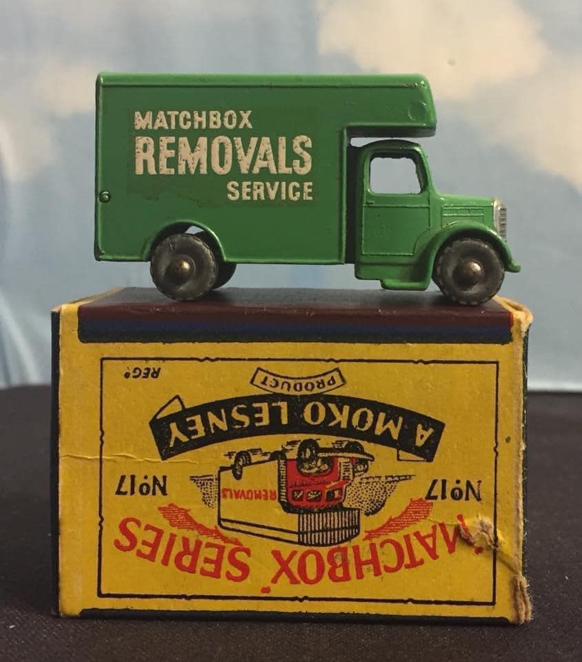 Restored matchbox bedford removal vans