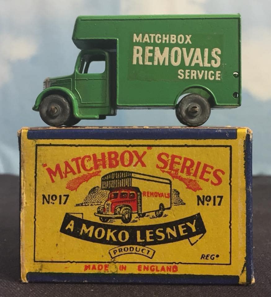 Restored matchbox bedford removal vans