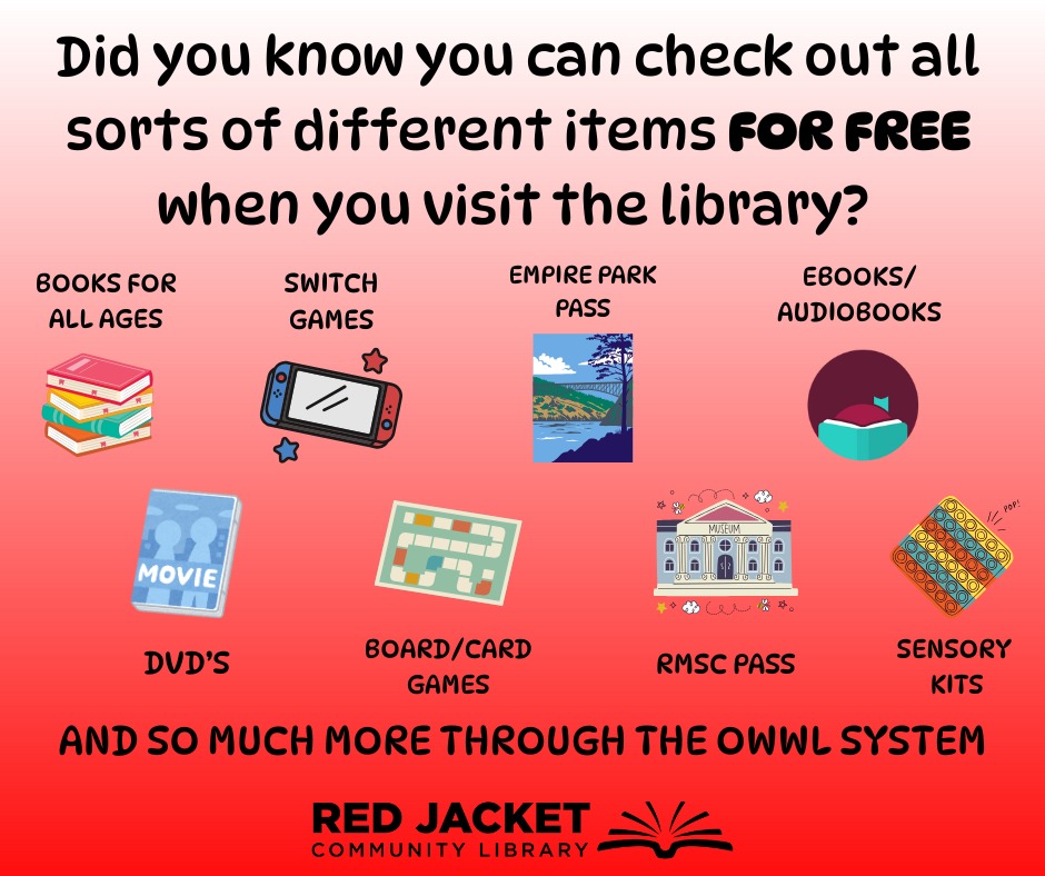 Red - Did you know that signing up for a library card is completely ...