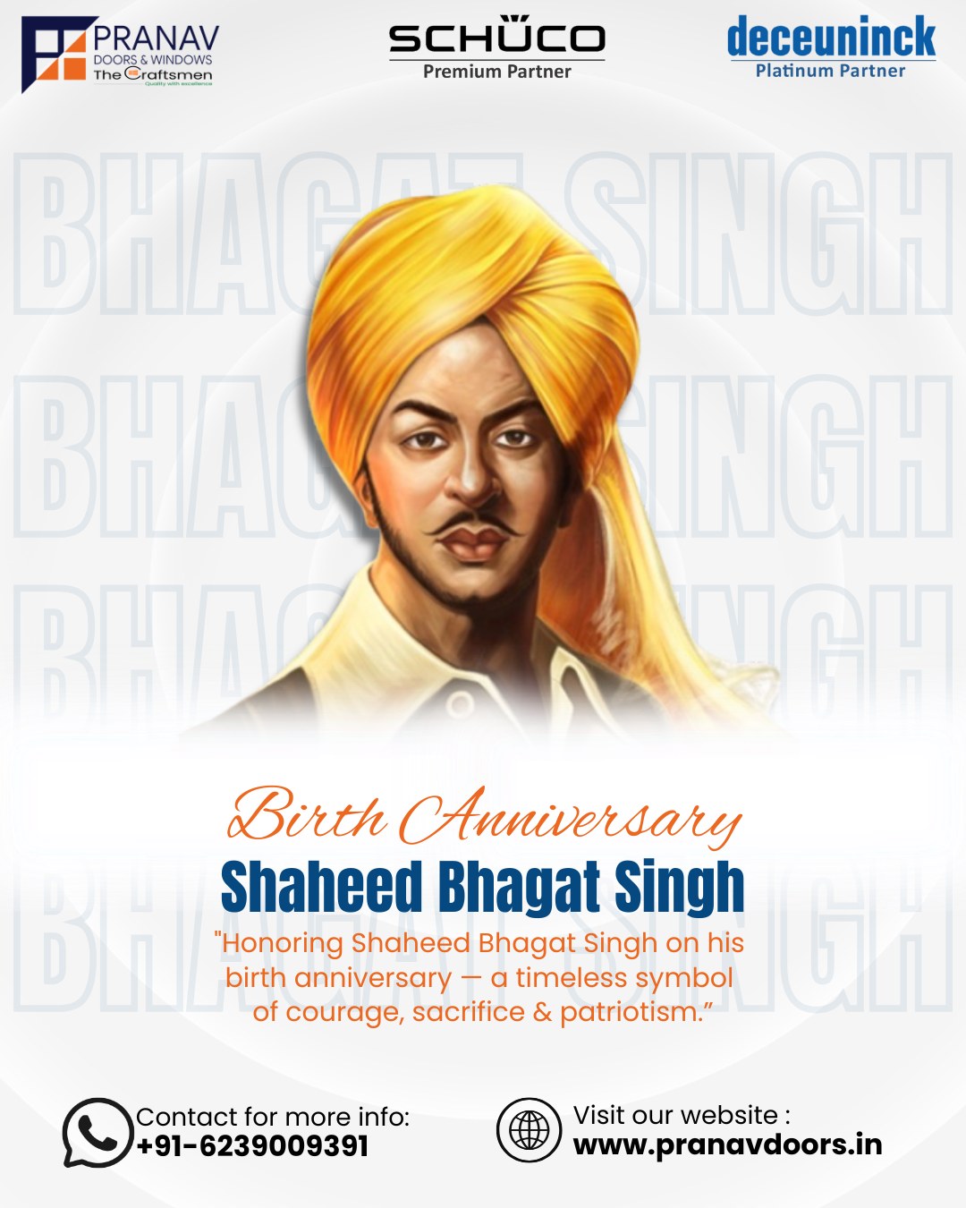 Pranav - Remembering Shaheed Bhagat Singh on his birth anniversary – a ...