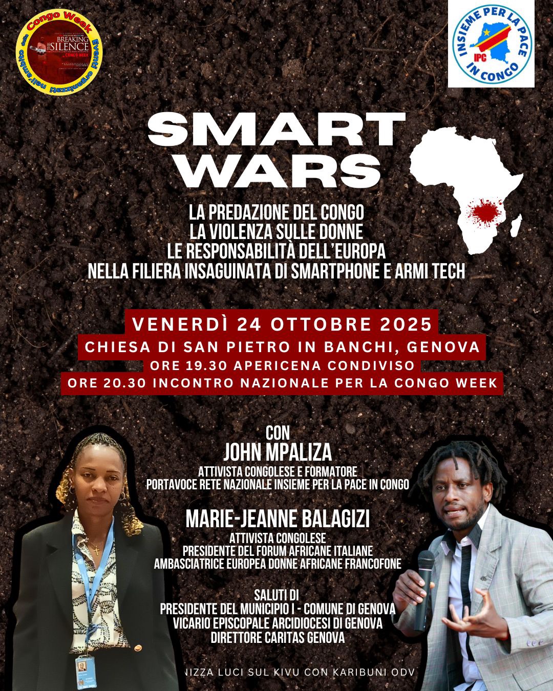 Smart wars: la predazione del Congo, con John Mpaliza e Marie-Jeanne ...