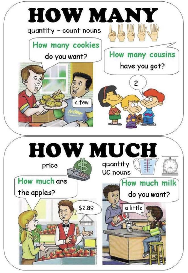 📌How many VS How much... - Fun English with Kru Aey
