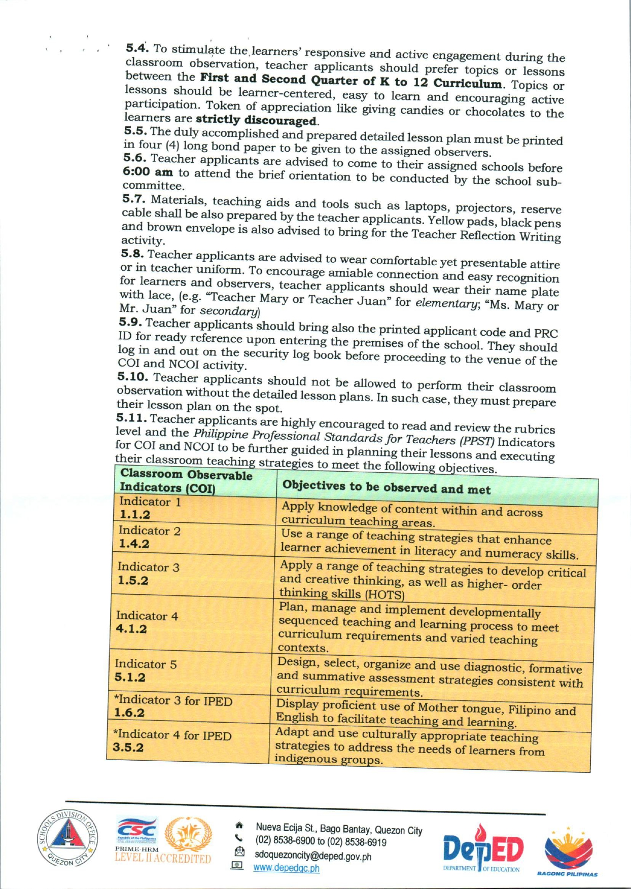 ADDITIONAL REMINDERS... - SDOQC-Human Resource Teaching Unit | Facebook