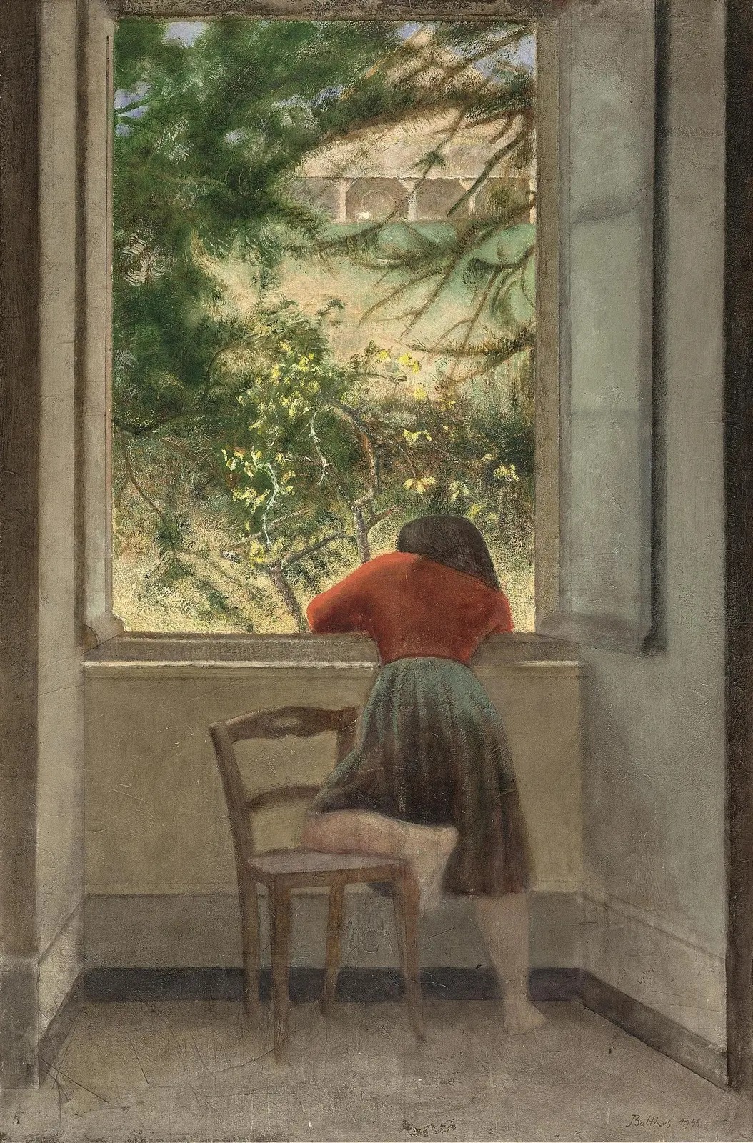 Balthus (Balthazar Klossovsky de Rola) (1908-2001) Girl by the