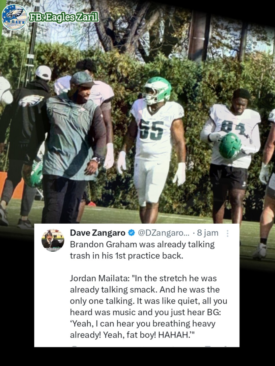 Eagles zaril - First look at Brandon Graham back at... | Facebook