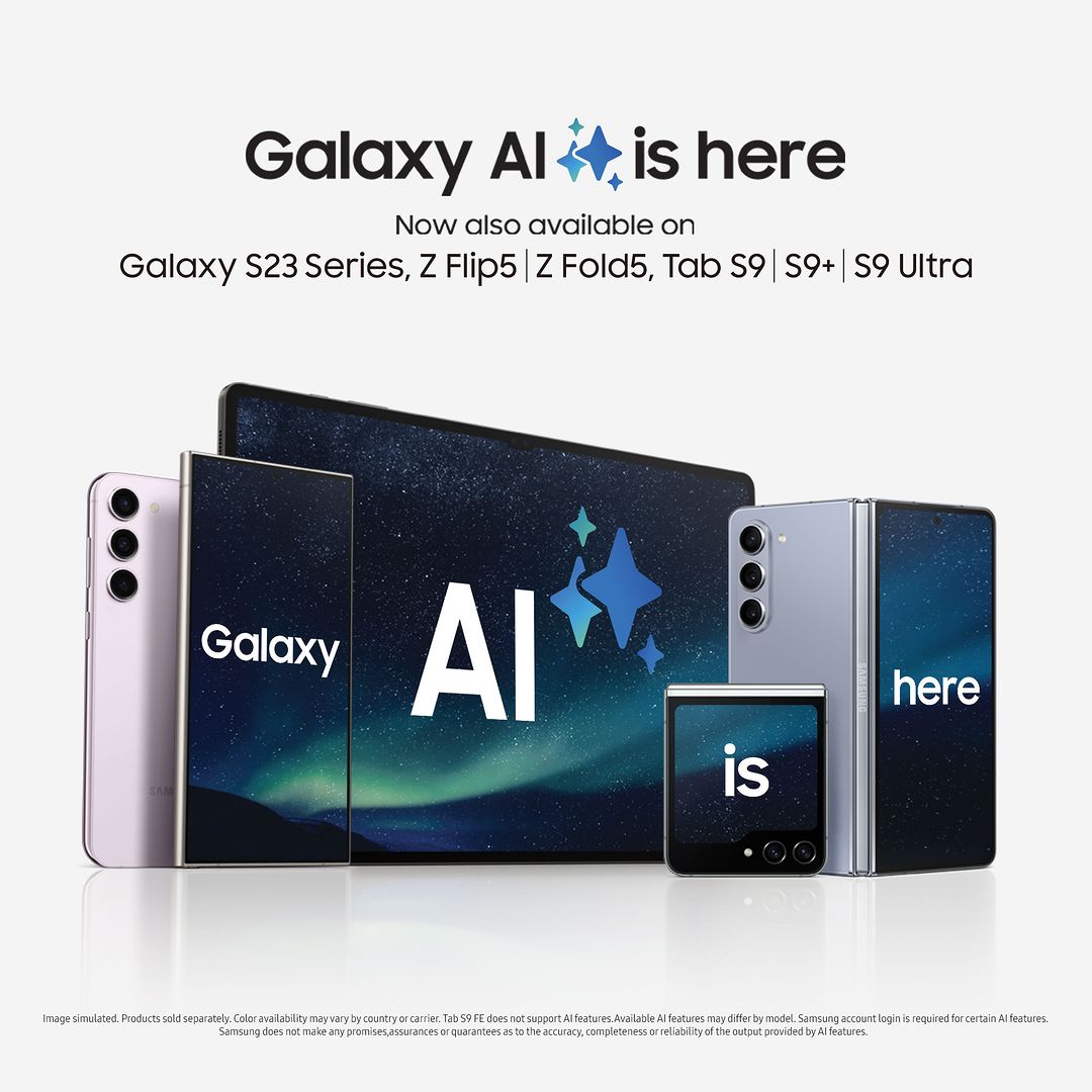 Samsung - Galaxy AI is now available on the Galaxy S23 Series, Tab 