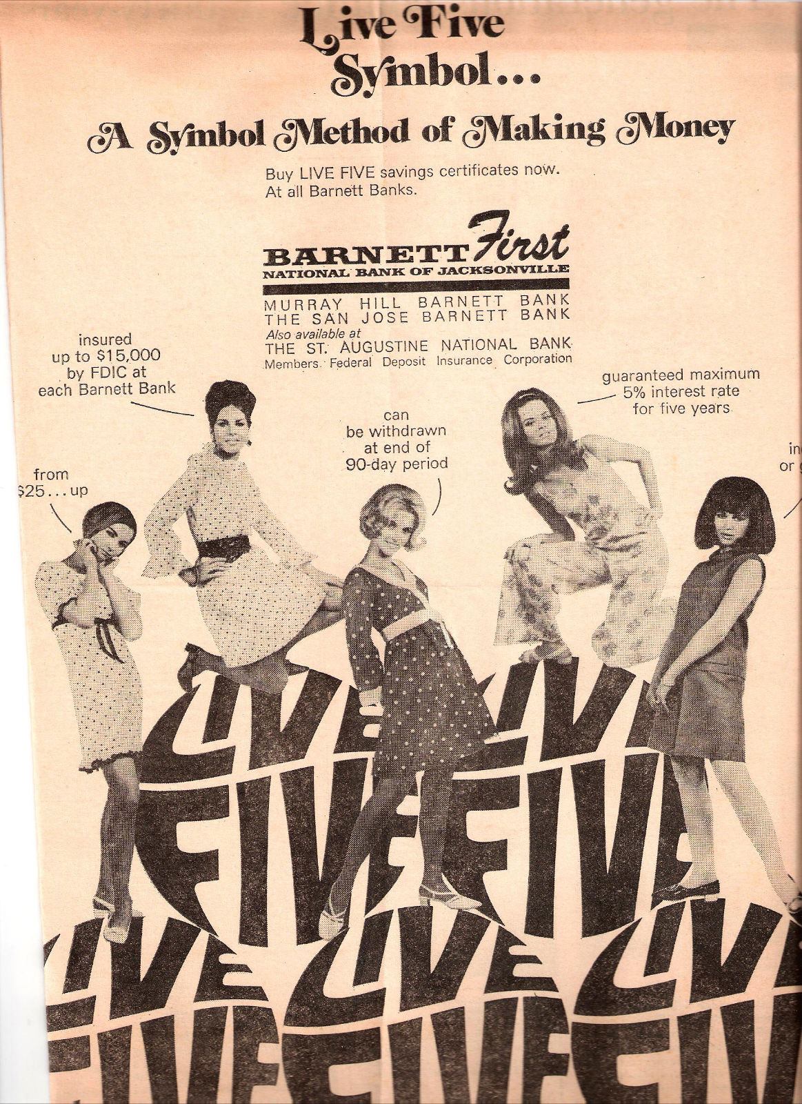 Barnett Bank's Live Five band memories