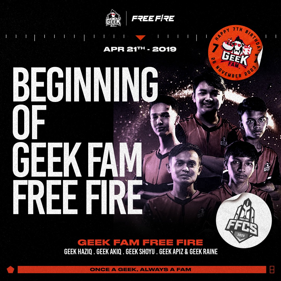 Geek Fam Dota 2 - The debut of our Free Fire team started... | Facebook