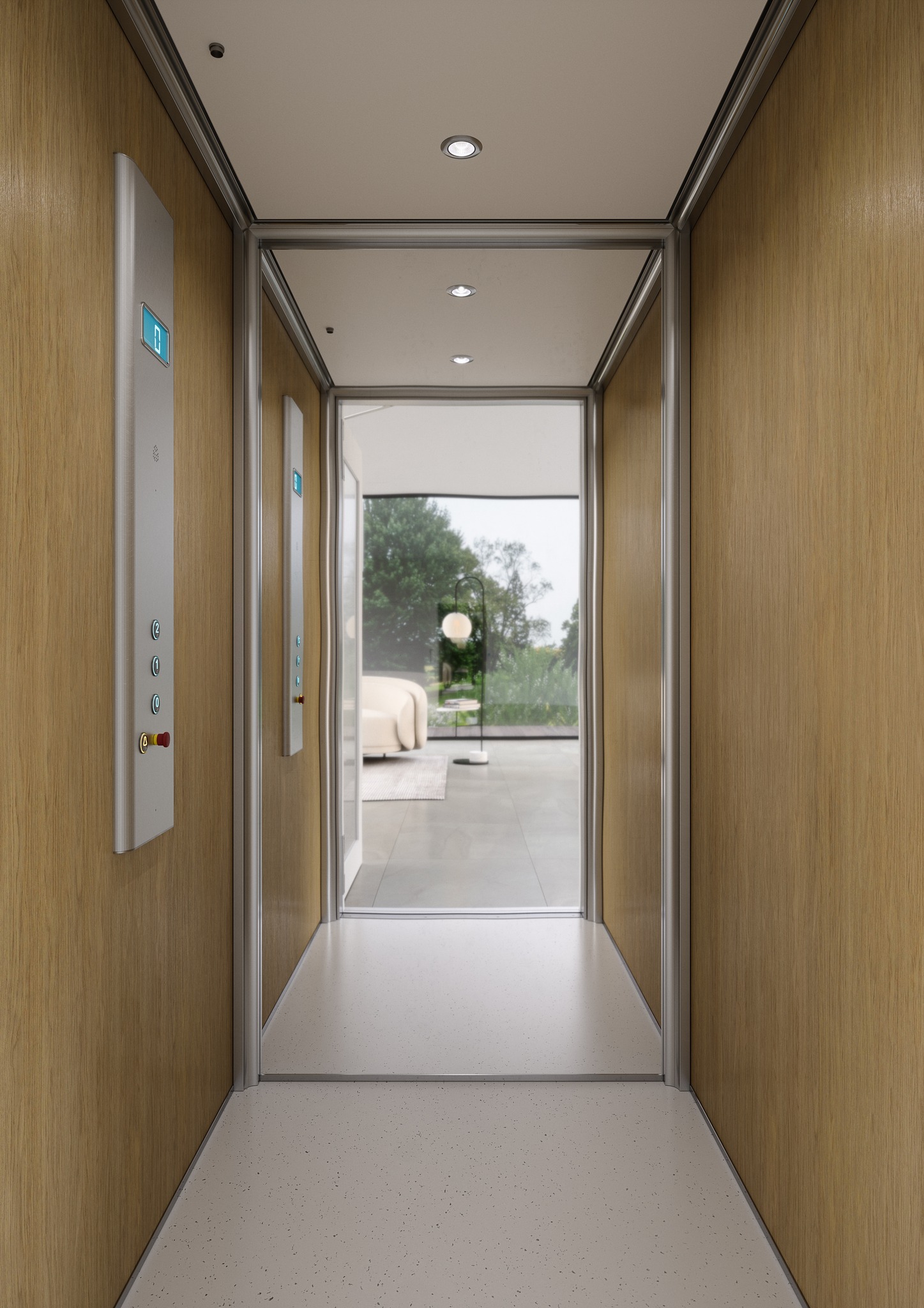 Eltec Volare cabin featuring a... - Next Level Elevators