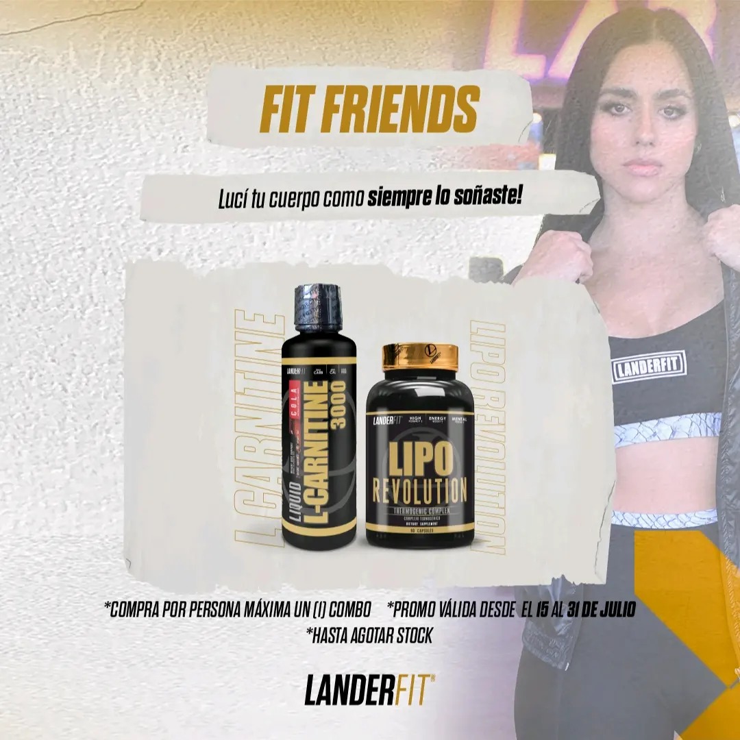 l carnitina landerfit Todava no probaste la L-Carnitina de @landerfitparaguay ?, Ac te cuento 3 beneficios que te van a sorprender y que pueden ayudarte a potenciar tus entrenamientos y tu energa diaria., Quedate Landerfit - Combo Fit Friends