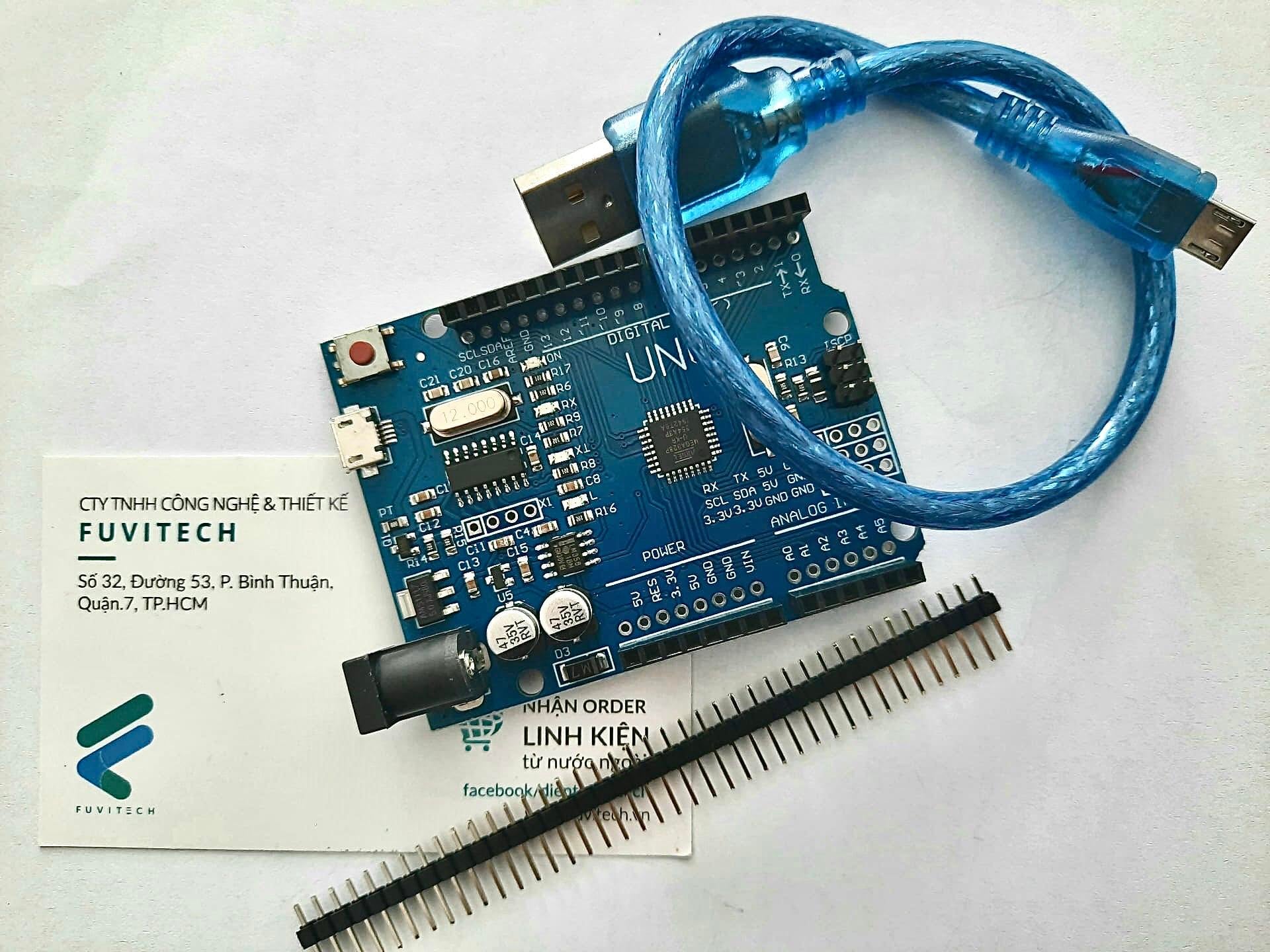 Linh kiện điện tử FuviTech - 🌈Arduino Uno R3 CH340 Micro USB Mạch # ...