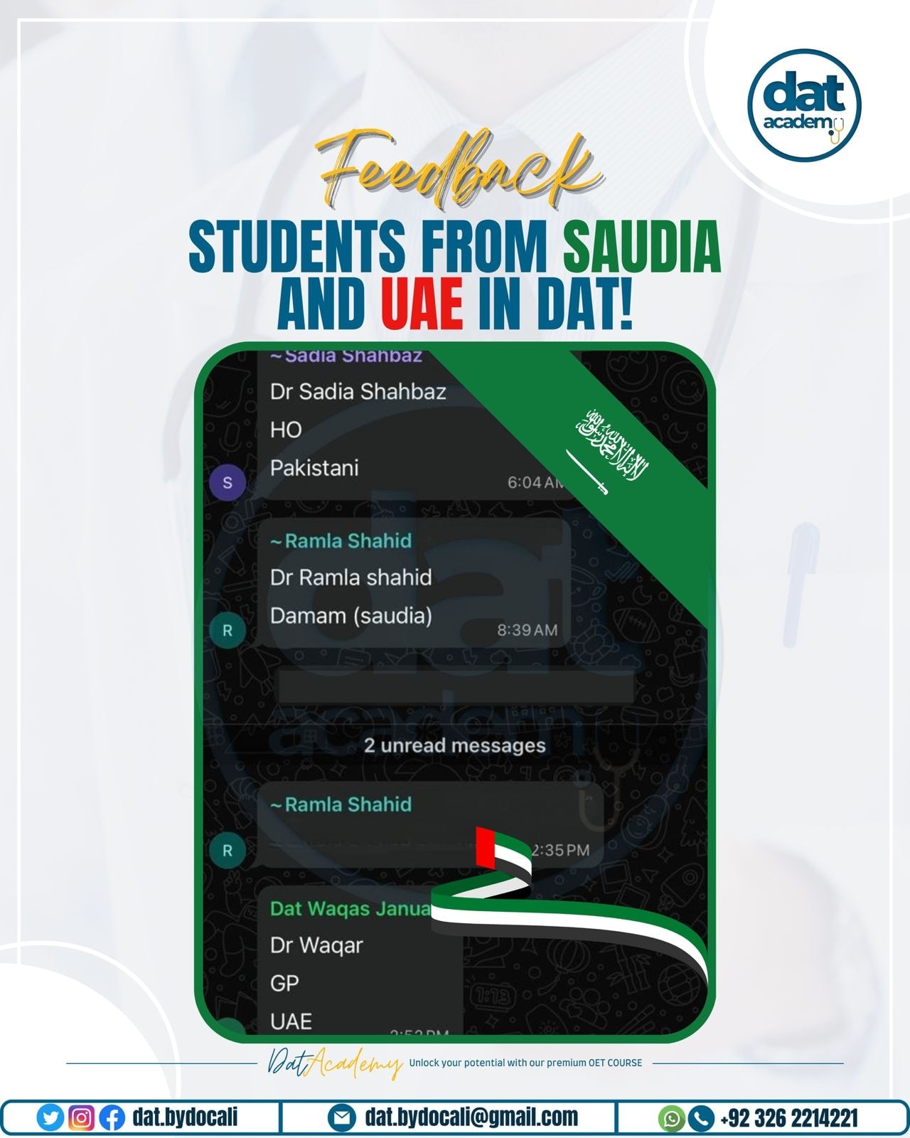 DAT - 🌍 Global Learners, One Goal — Success! We’re proud to have ...