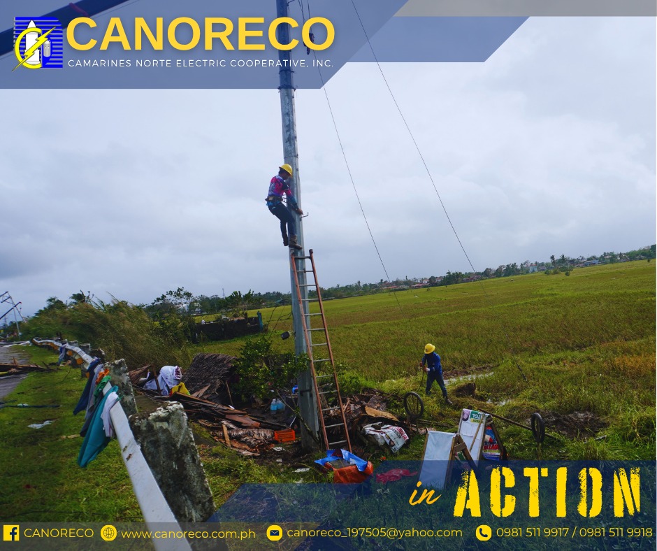 CANORECO - ATM | CANORECO in Action Power service restoration efforts ...