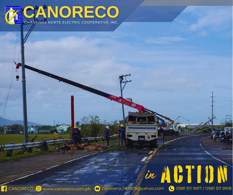 CANORECO - ATM | CANORECO in Action Power service restoration efforts ...