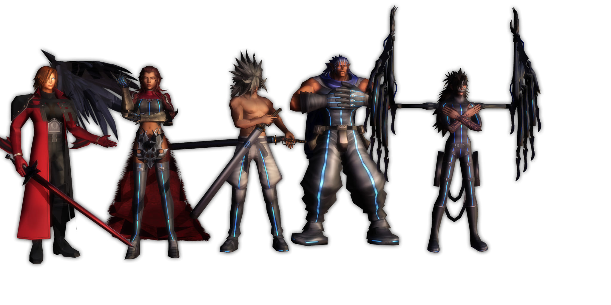 Where do the Tsviets rank on the power scale of FFVII characters 