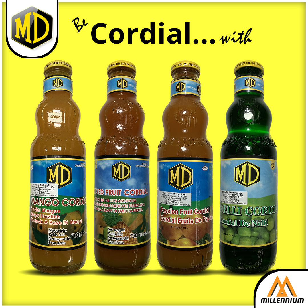 Millennium - Be Cordial with MD Cordial…with Mango, Passion Fruit ...