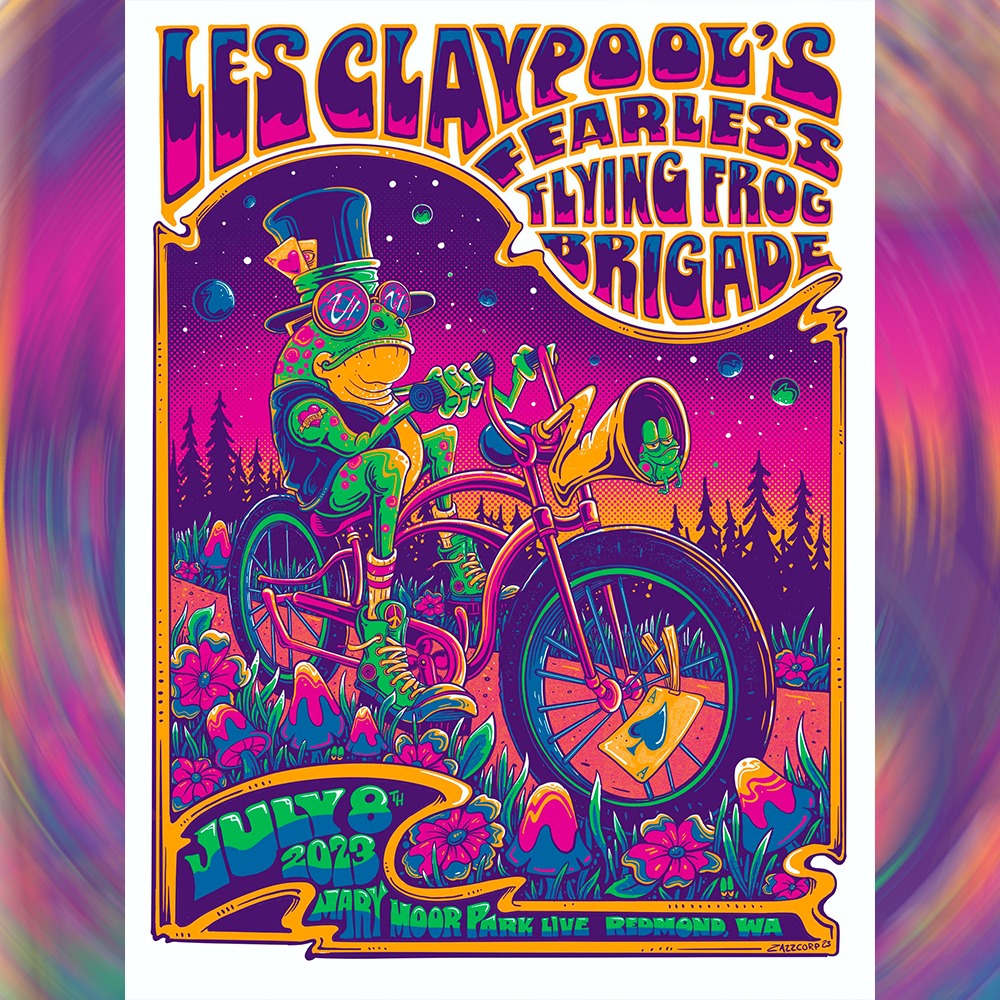 The poster for tonight's show in Phoenix, AZ is designed by