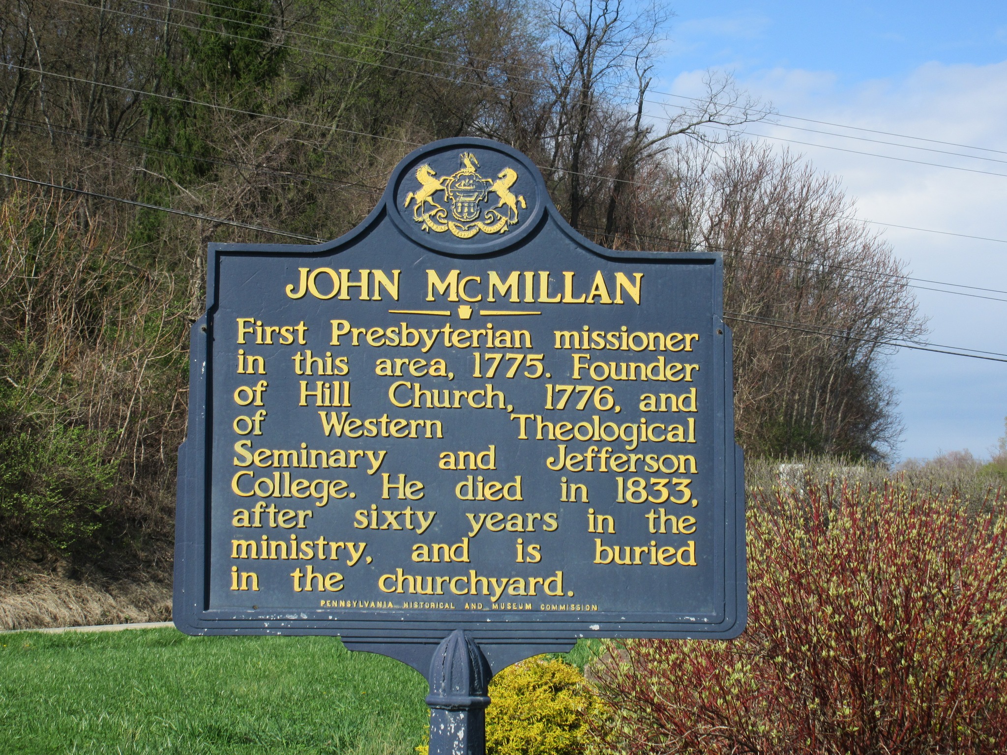 The ADHD - Chartiers Hill Presbyterian Church Cemetery located at the ...