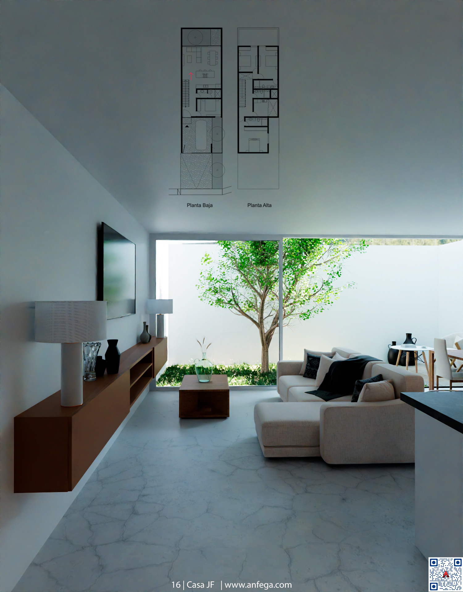 Proyecto: 16 | Casas JF | Vista... - AnfegaArquitectura