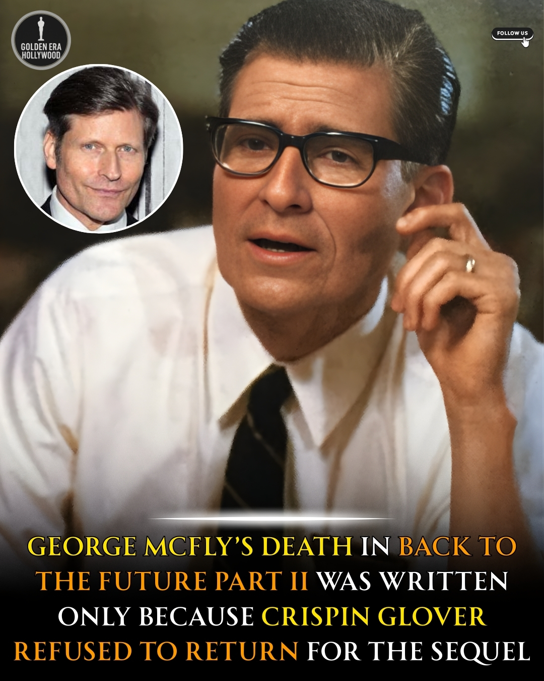 Golden - Crispin Glover’s absence from the Back to the Future sequels ...