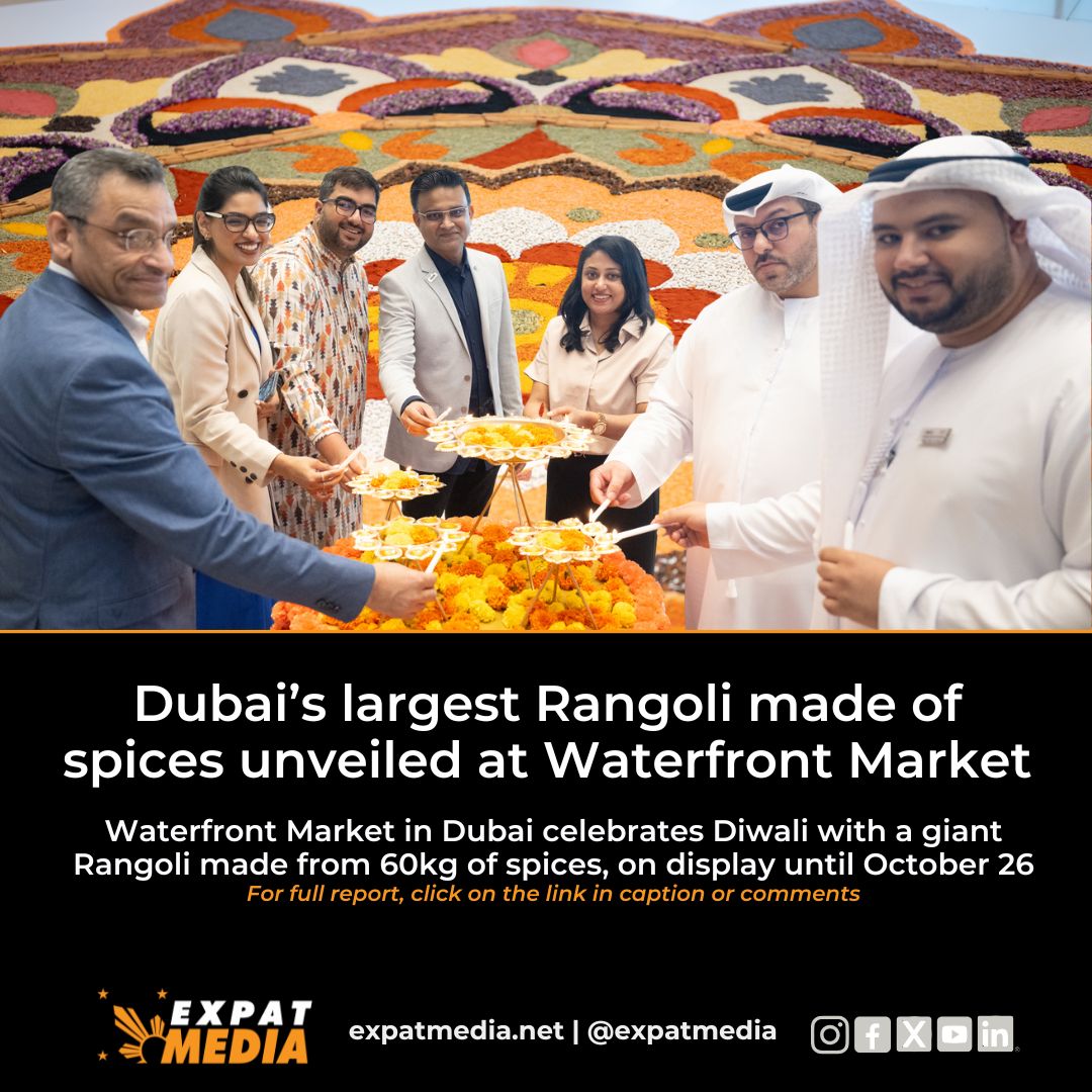 Expat - Dubai’s largest spice Rangoli! Dubai’s largest Rangoli made of ...