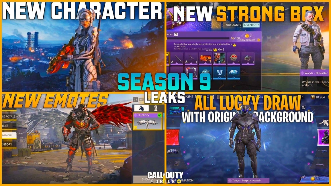 Leakers - 🔴 SEASON 9 ALL LUCKY DRAW | CRATES | CHARACTER & EMOTES ...