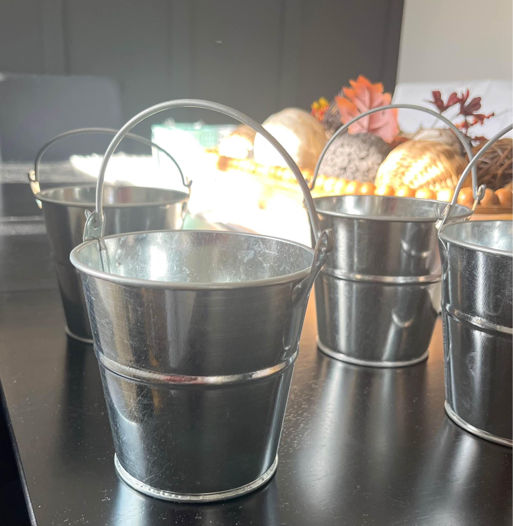 4 galvanized pails with handles - Pots & Planters - Holland, Michigan ...