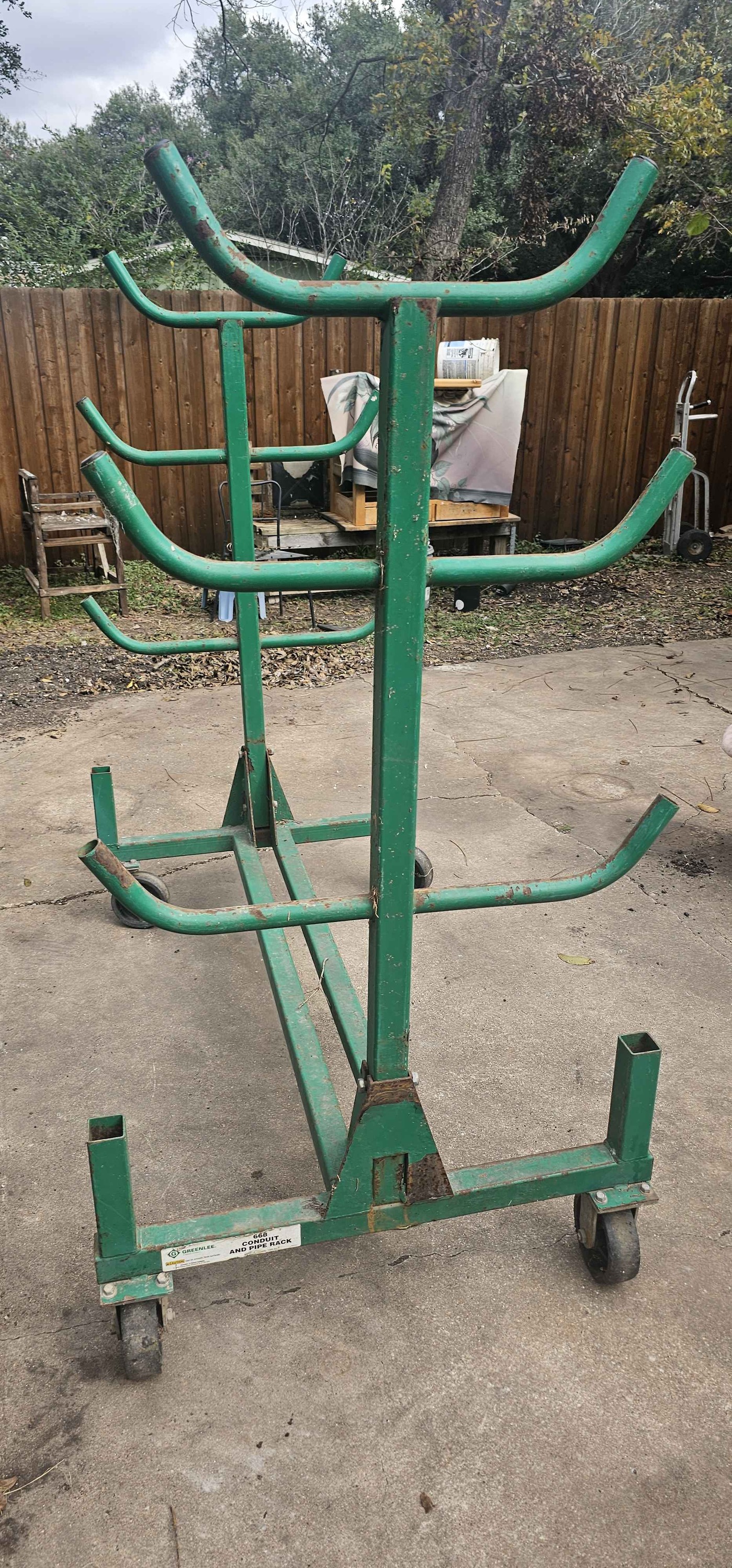 GREENLEE Mobile Bar & Pipe Rack - Weight Lifting Machines & Racks ...