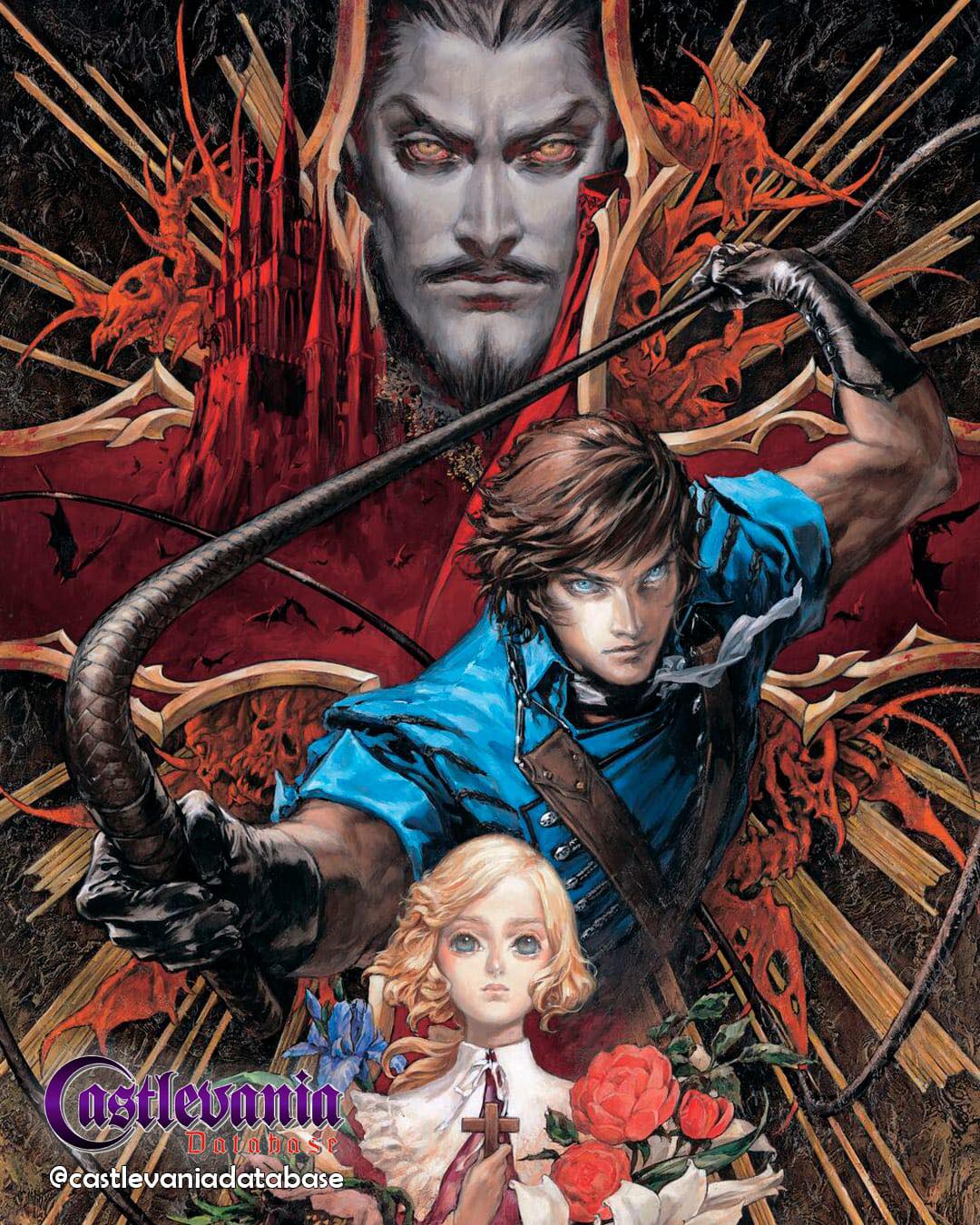 Castlevania: The Dracula X Chronicles — Key Artwork」
