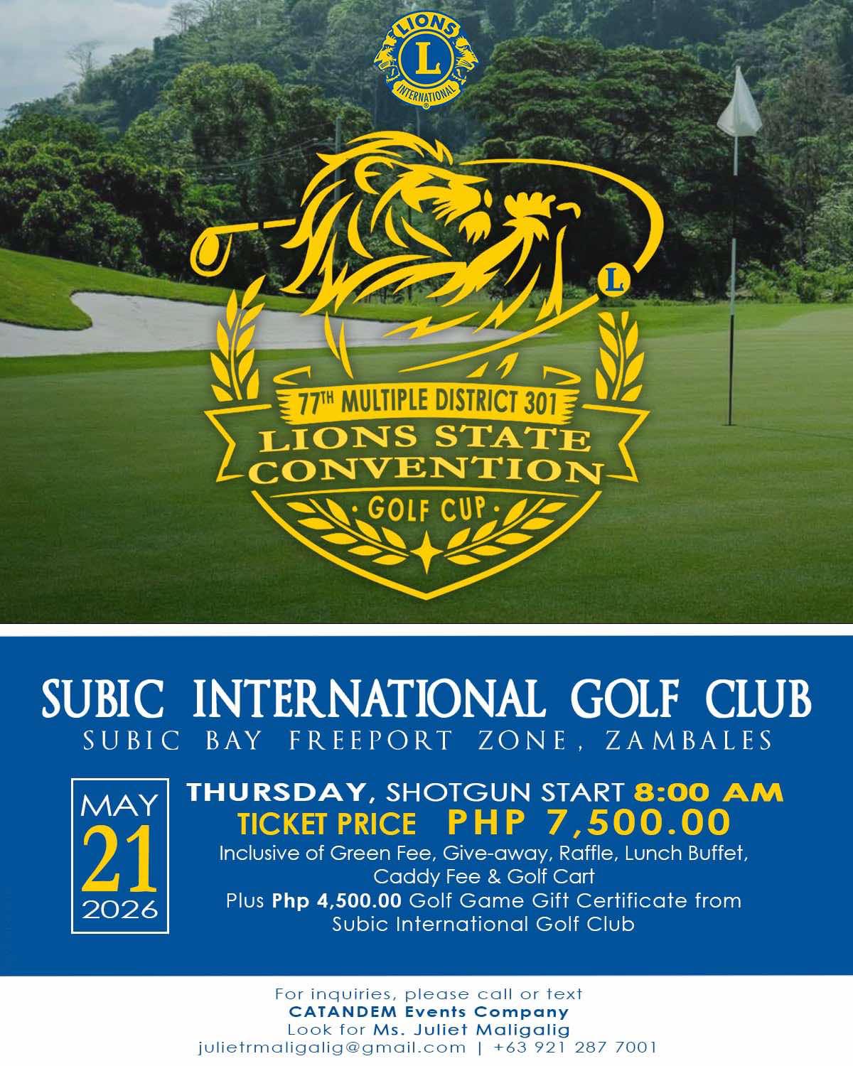 ⛳️... - 77th Multiple District 301 Lions State Convention 2026 | Facebook