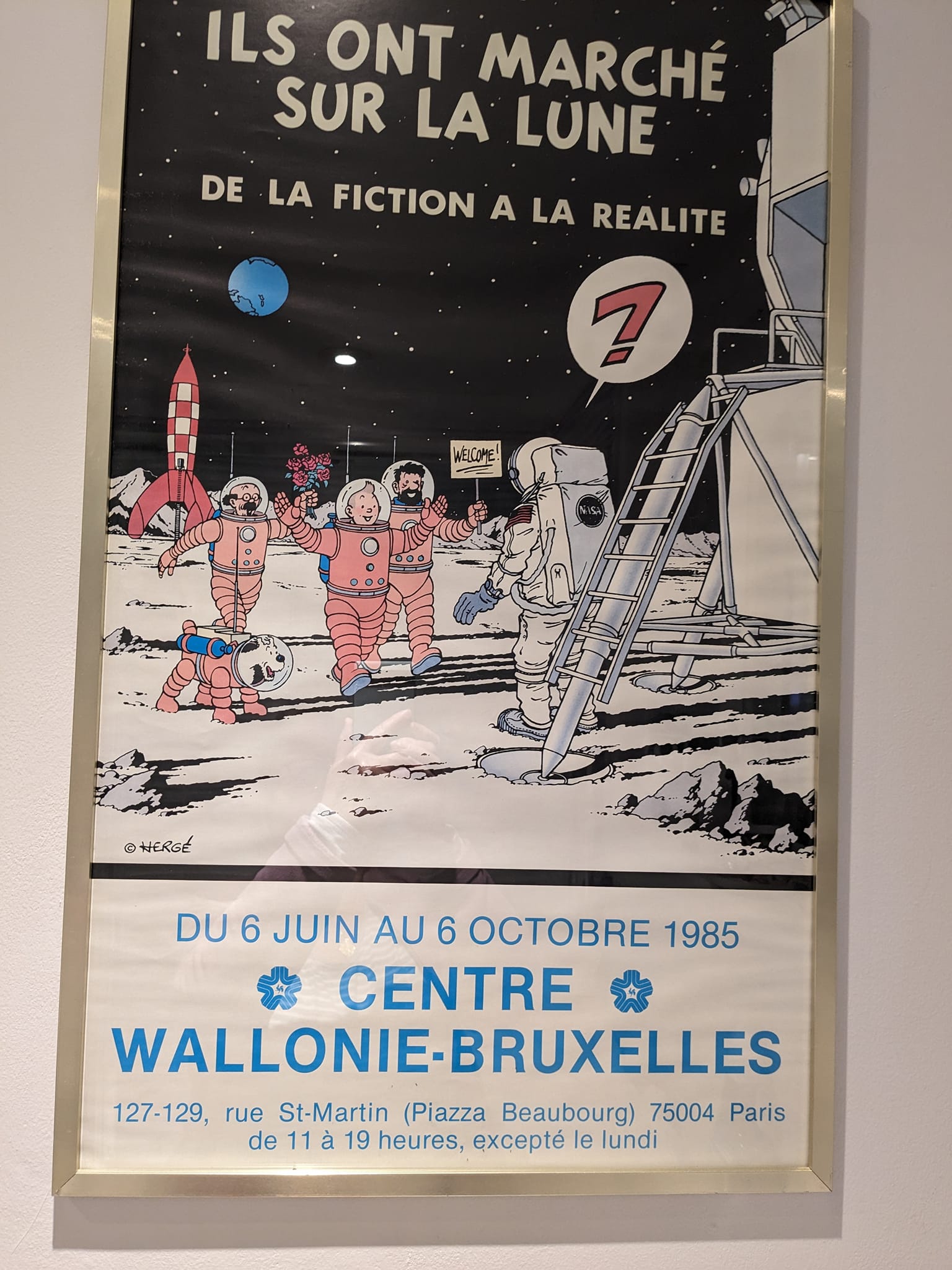 On a marché sur la Lunemy Tintin chronograph and the little