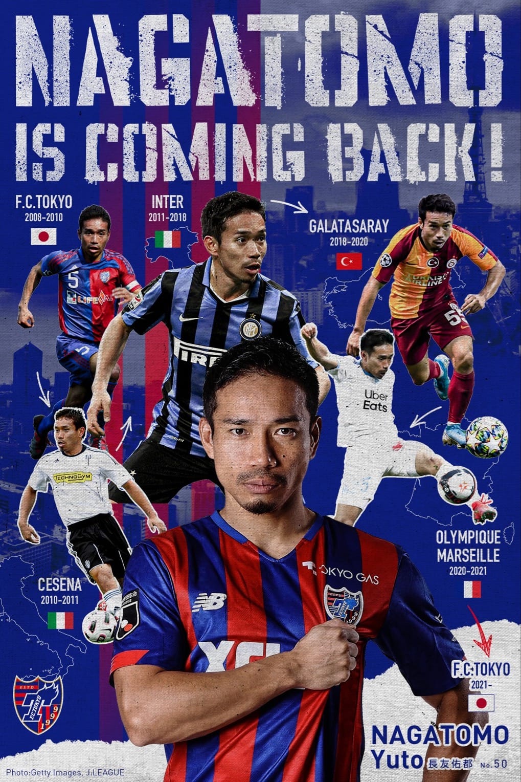 🚨 IT'S OFFICIAL: 🇯🇵 Yuto Nagatomo is back at #FCTokyo after 11