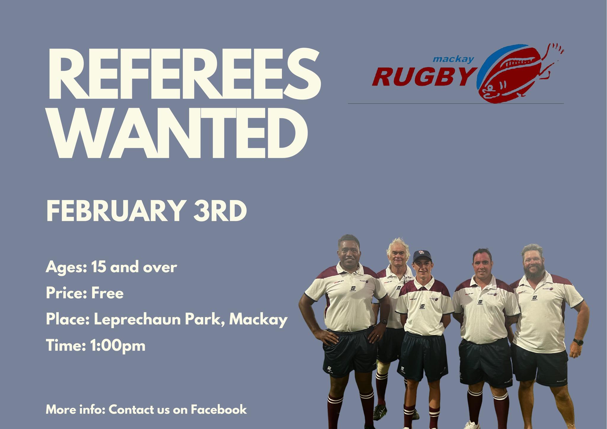 Mackay - 📣 Referees Wanted 📣 In conjunction with Rugby Australia and ...