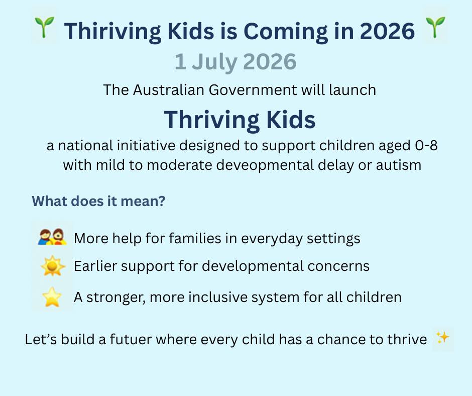 Special - 🌱 Thriving Kids is Coming in 2026! What Does It Mean for NDIS ...
