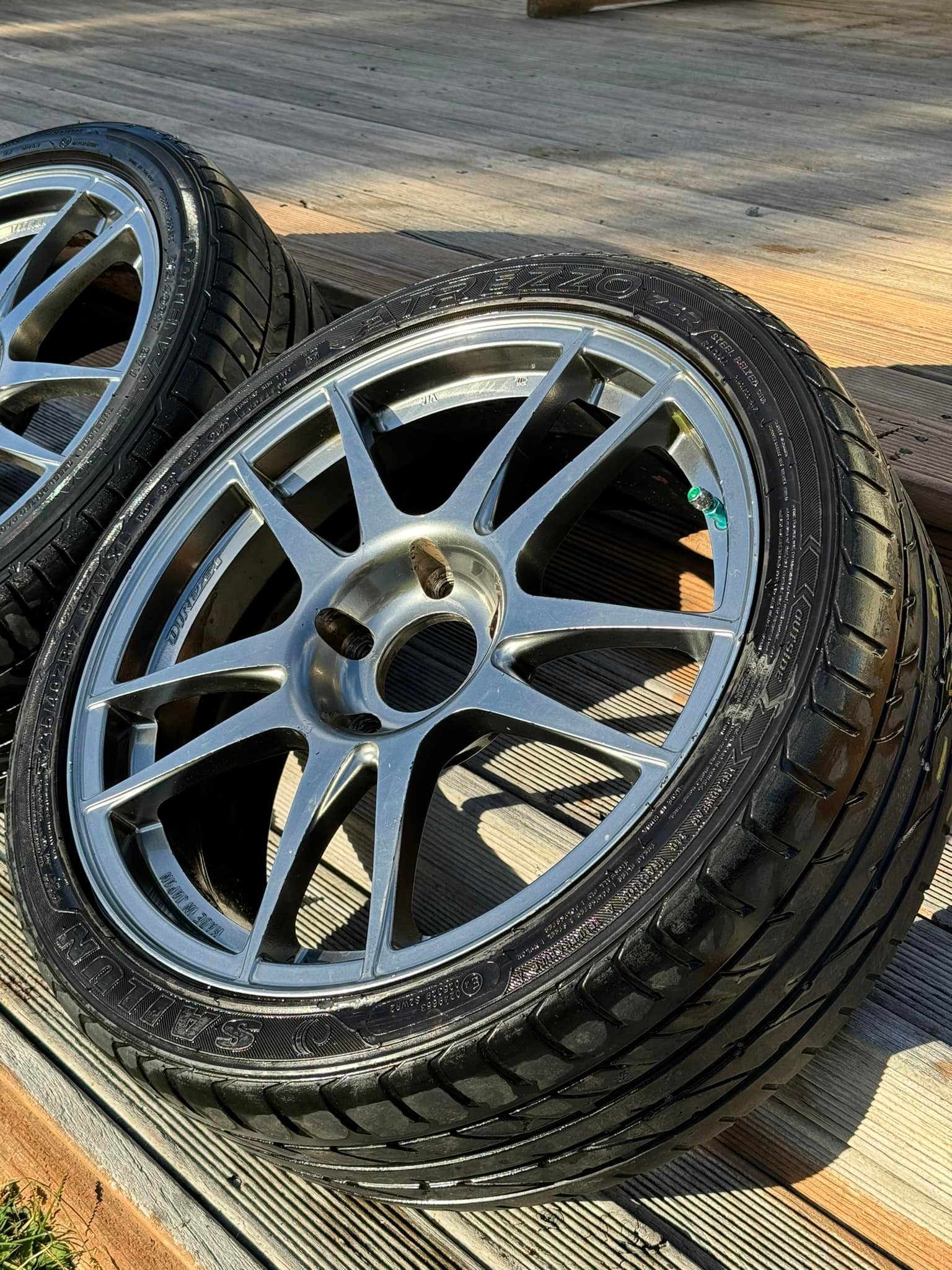 Genuine Dunlop Direzza RSC wheels. Produced by Kosei Wheels Japan 