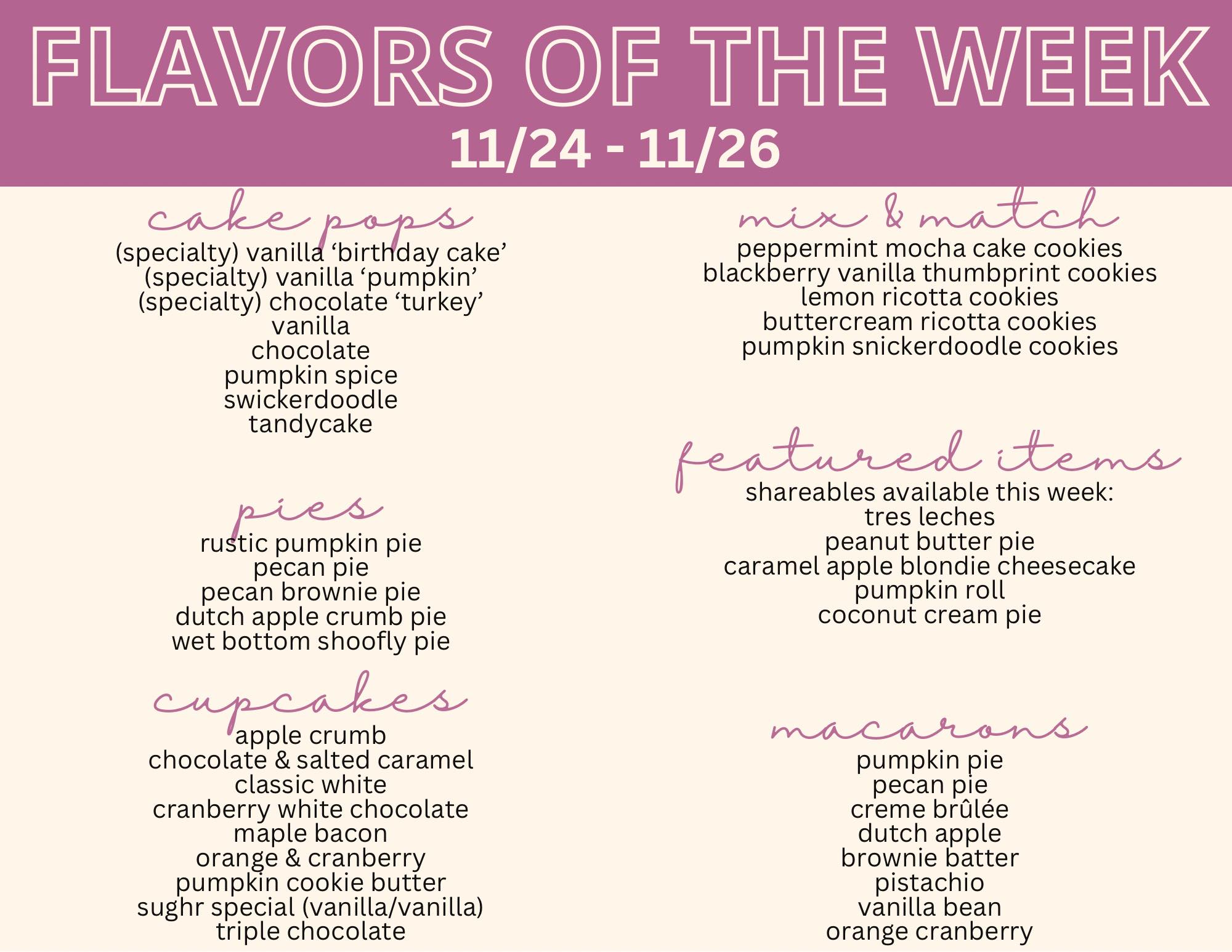 Sughr - Our menu is coming to you early this week as we have holiday ...