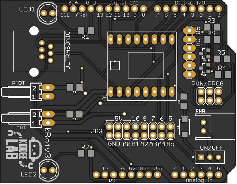 Kiddee Lab - Kiddee Lab DIY KBot board for Arduino...