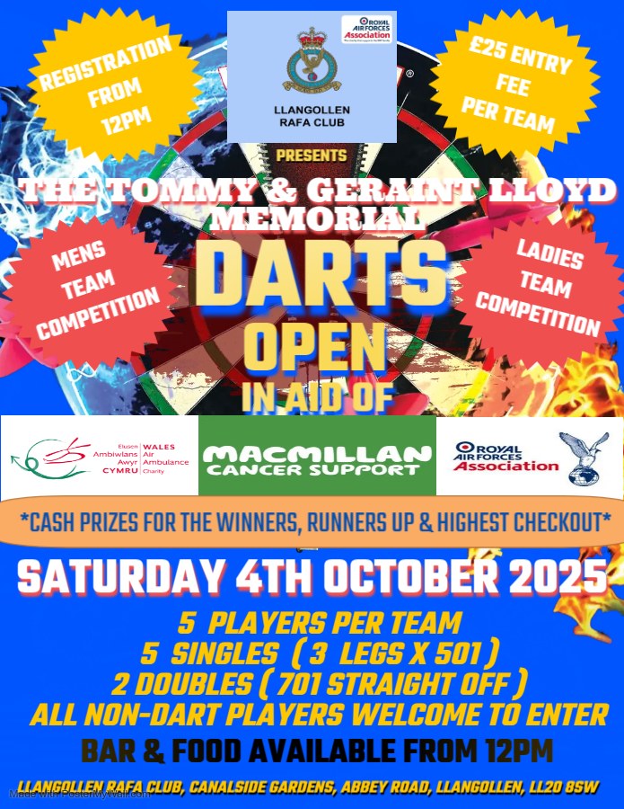 RAFA Club Llangollen added a new photo. - RAFA Club Llangollen