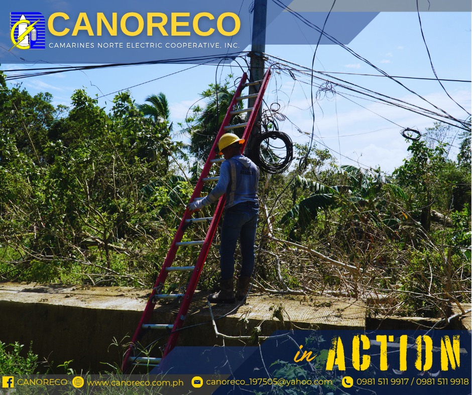 CANORECO - ATM | CANORECO in Action Power service restoration efforts ...