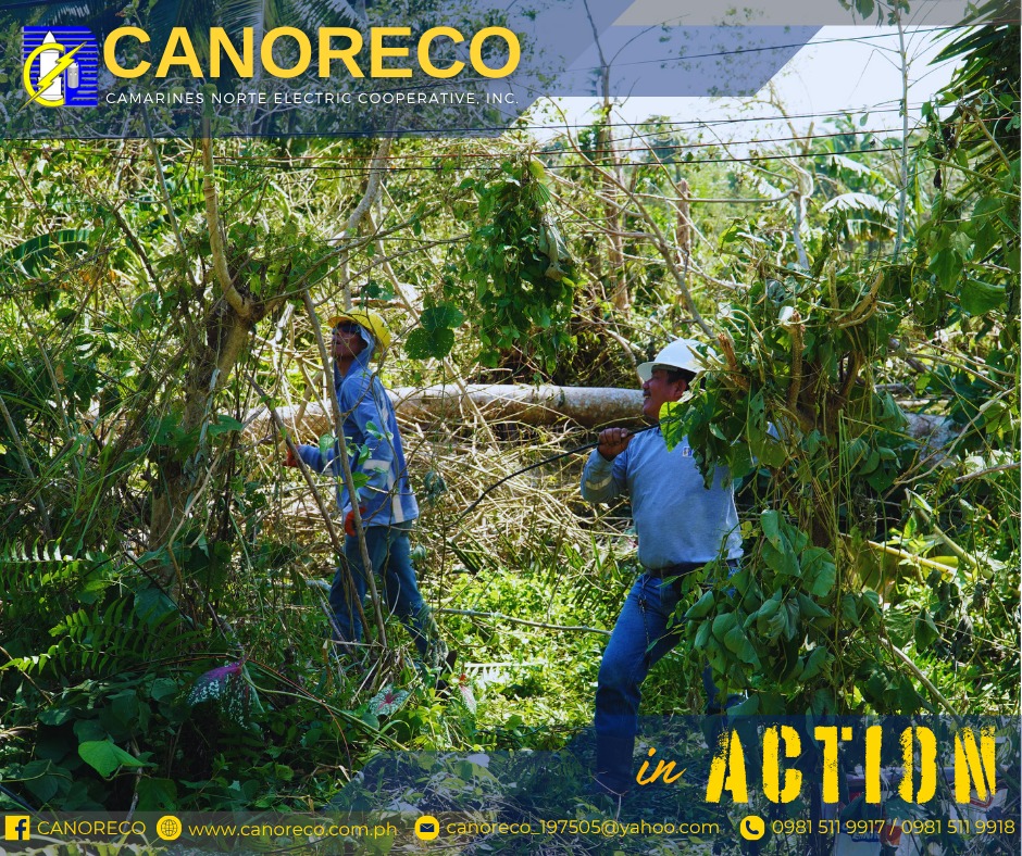 CANORECO - ATM | CANORECO in Action Power service restoration efforts ...