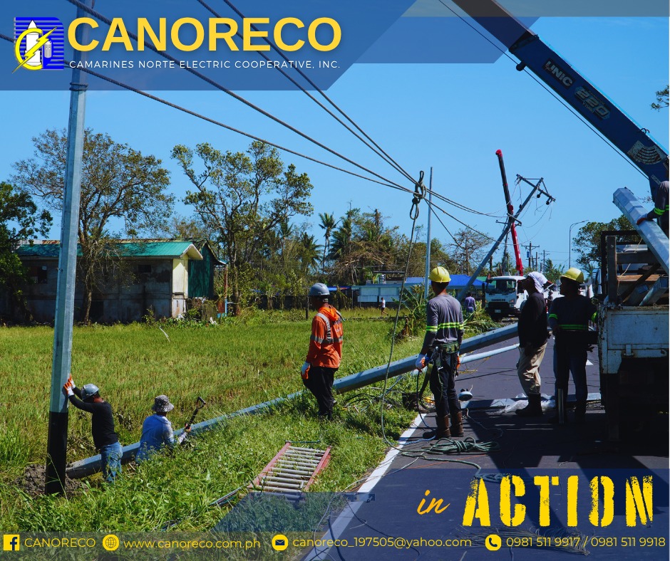 CANORECO - ATM | CANORECO in Action Power service restoration efforts ...